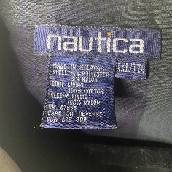 Nautica Mens Full Zip Performance Jacket Size XXL Khaki Beige - Picture 4 of 12